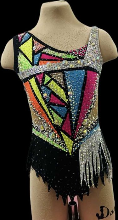 Спортивний купальник для гімнастики 140-146см гімнастичний гимнастичес