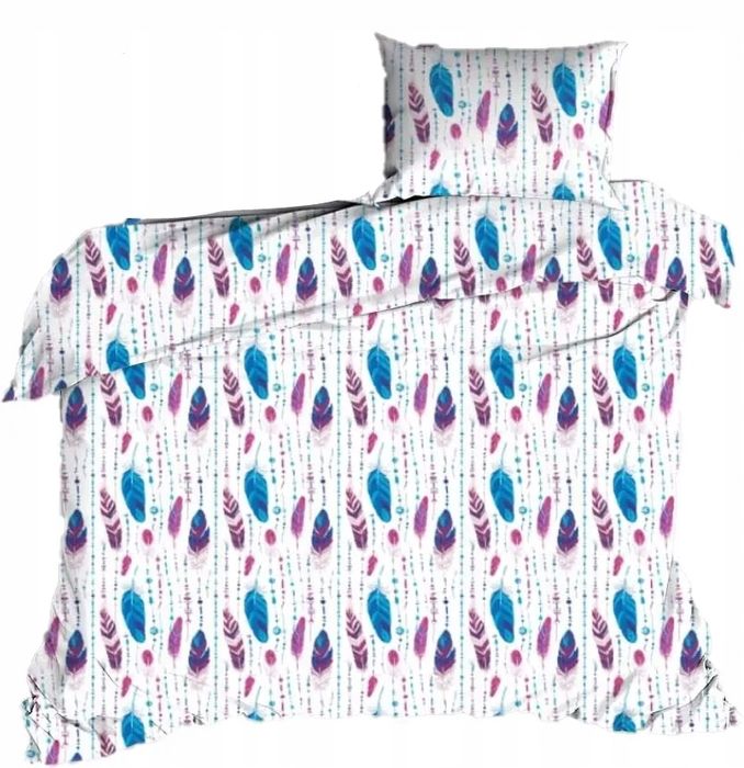 Pościel 100x160 Dziecięca Piórka Pióra Feathers Do Przedszkola