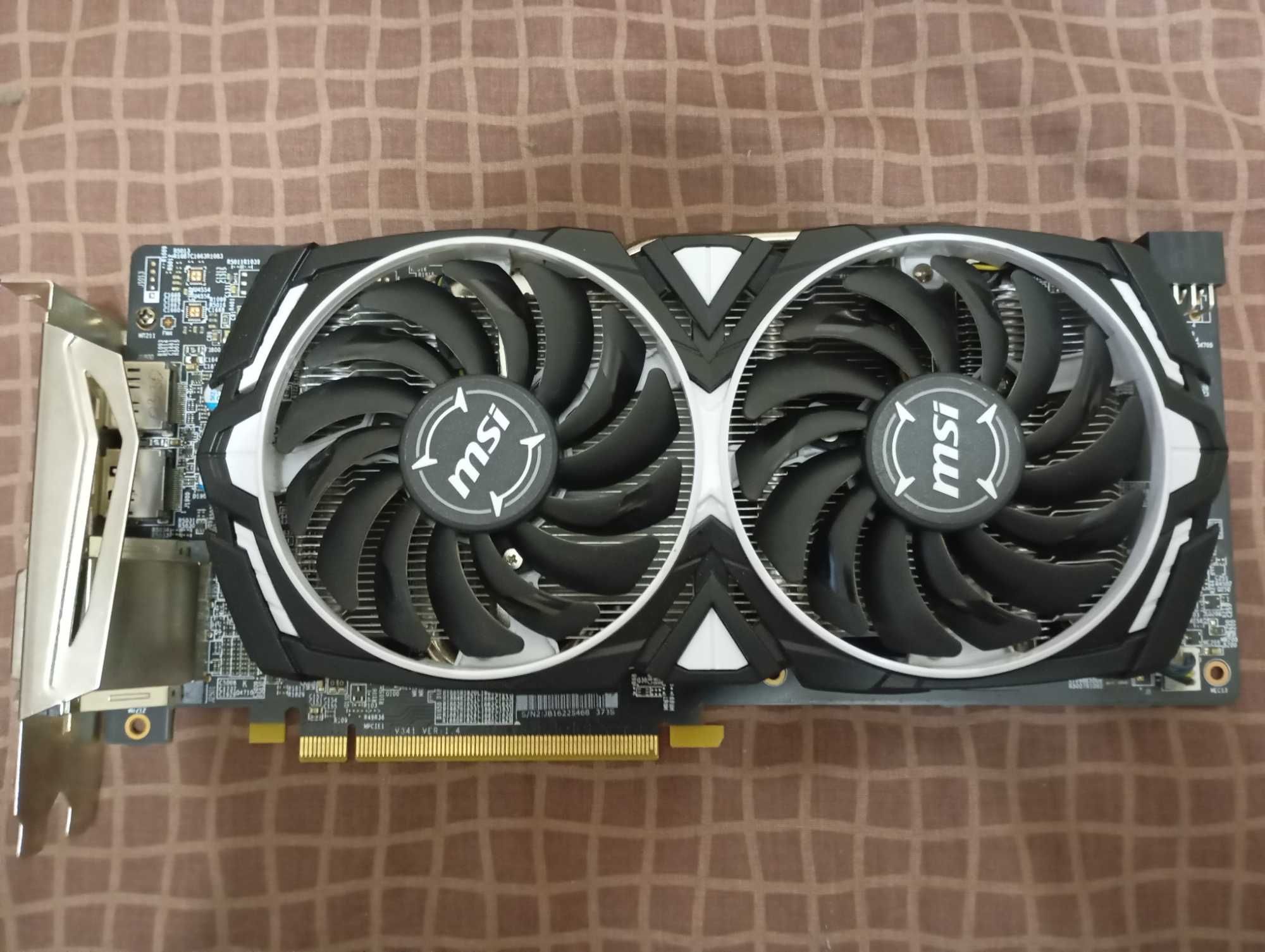 Відеокарта MSI PCI-Ex Radeon RX 580 ARMOR 8G GDDR5 (256bit, 1340/8000)