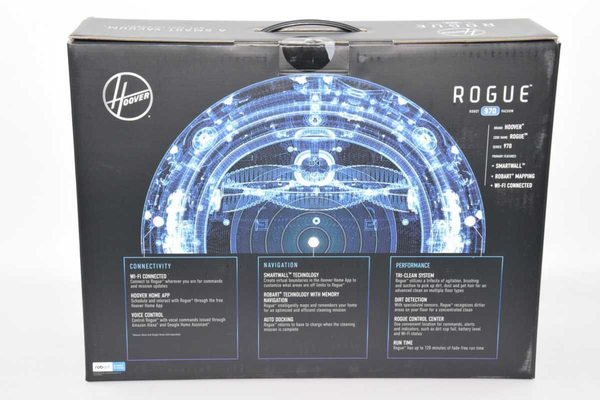 Робот-пилосос Hoover ROGUE 970 |Лазерна навігація (LiDAR)|