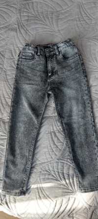 Spodnie jeansowe szare 116
