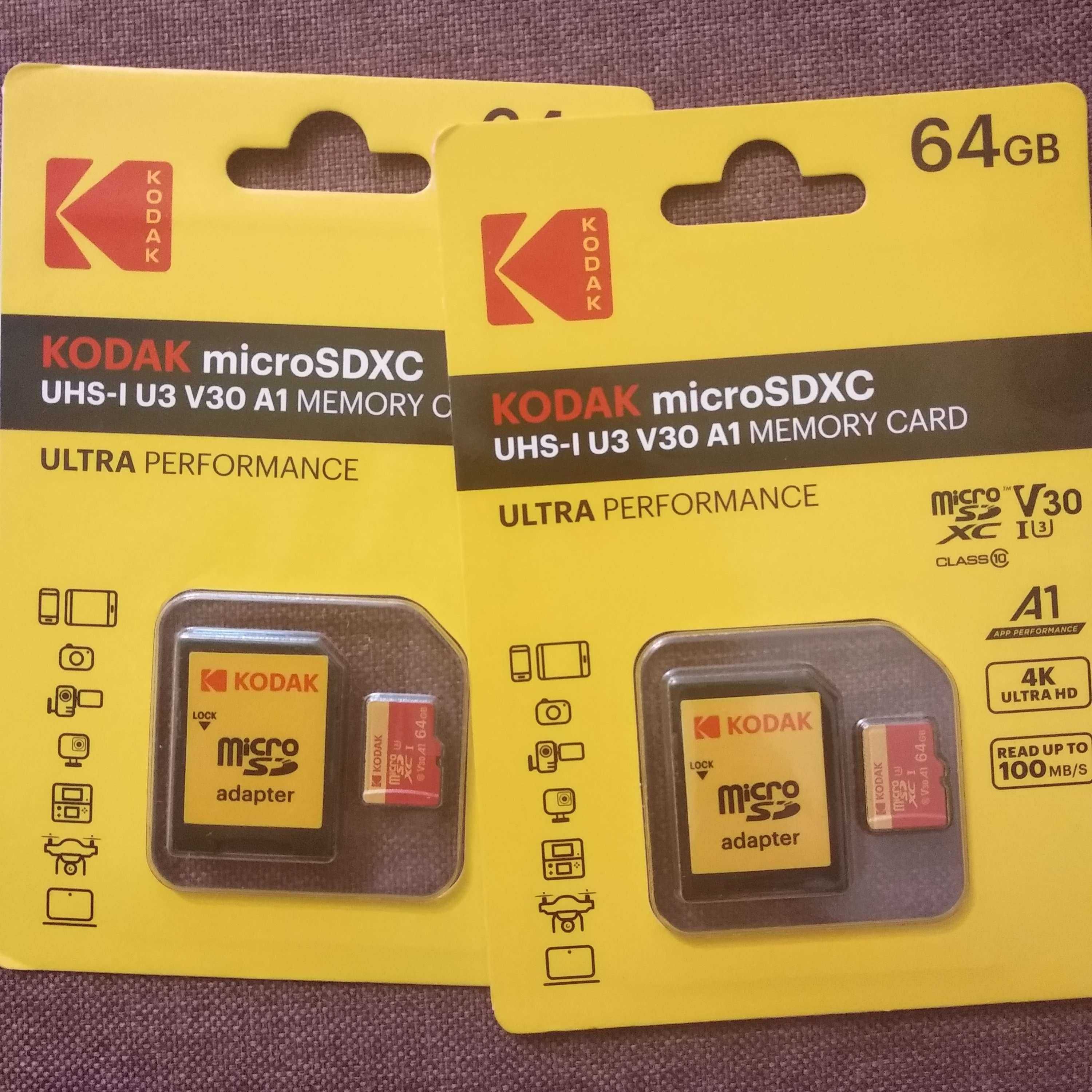 KODAK micro SDXC UHS-I U3 V30 A1 - 64 gb