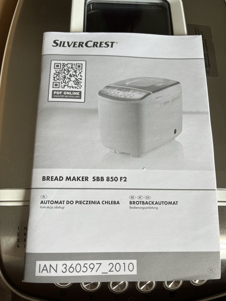 Automat do pieczenia chleba SilverCrest SBB 850 F2