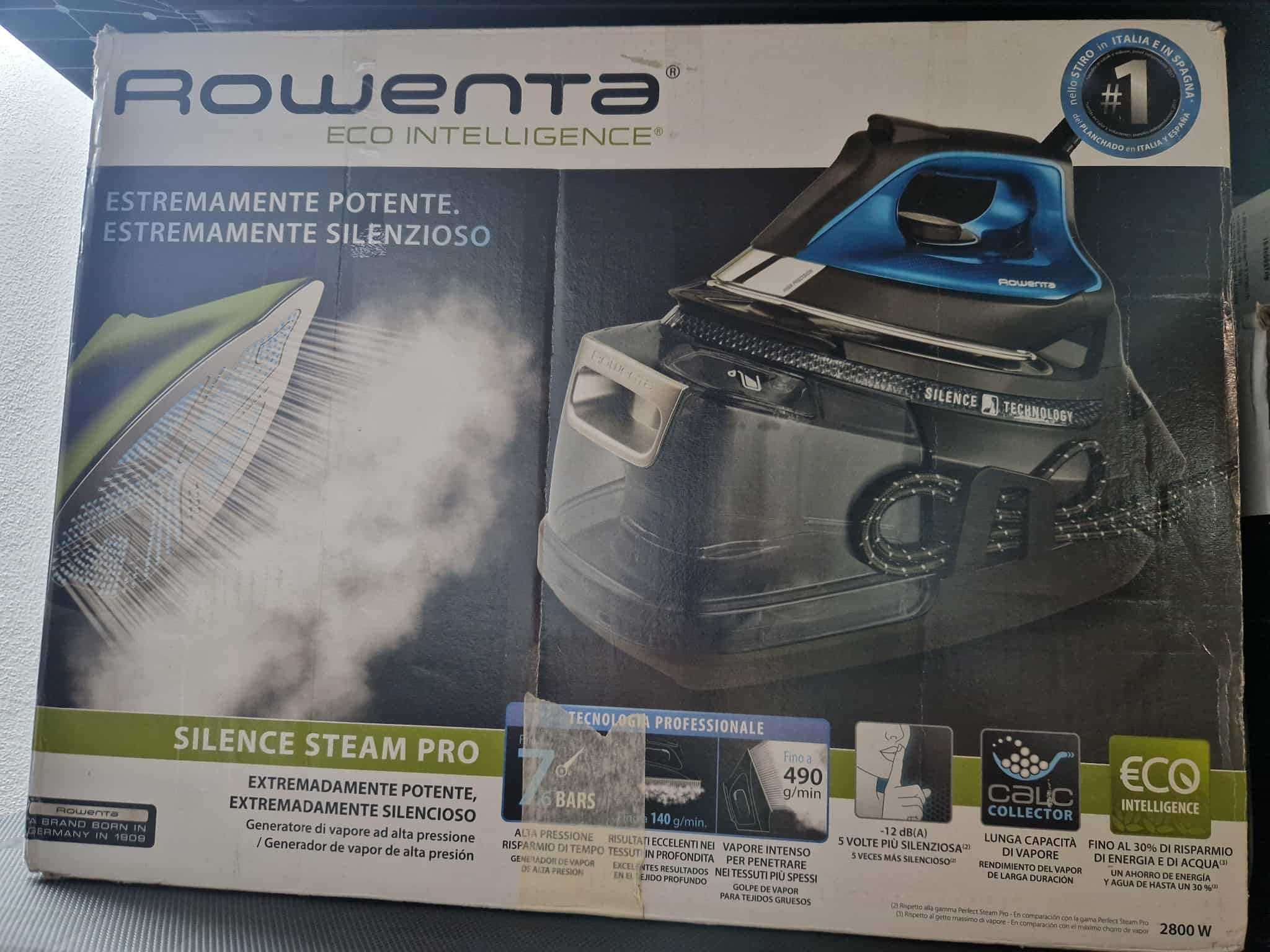 Ferro engomar com caldeira Rowenta Silence Steam Pro