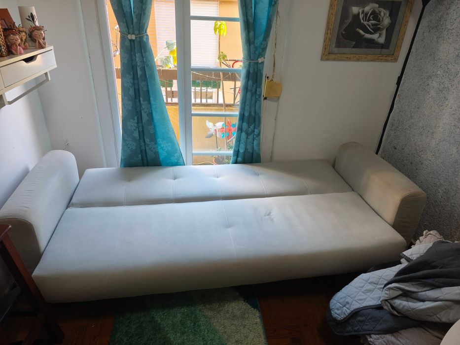 Sofá cama 3 lugares com gavetão 2,30m