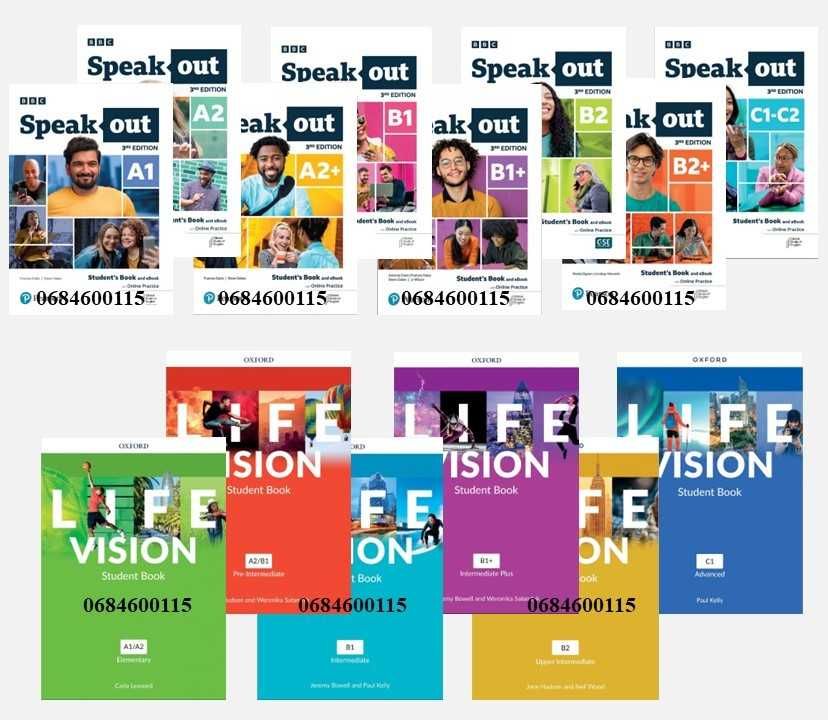 Speakout 3rd edition A1, A2, A2+ B1, B1+, B2, B2+, C1-C2, Life Vision