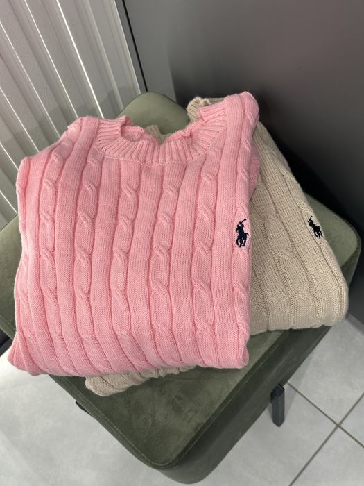 Светр жіночий, светр Ralph Lauren, рожевий светр, бежевеий светр