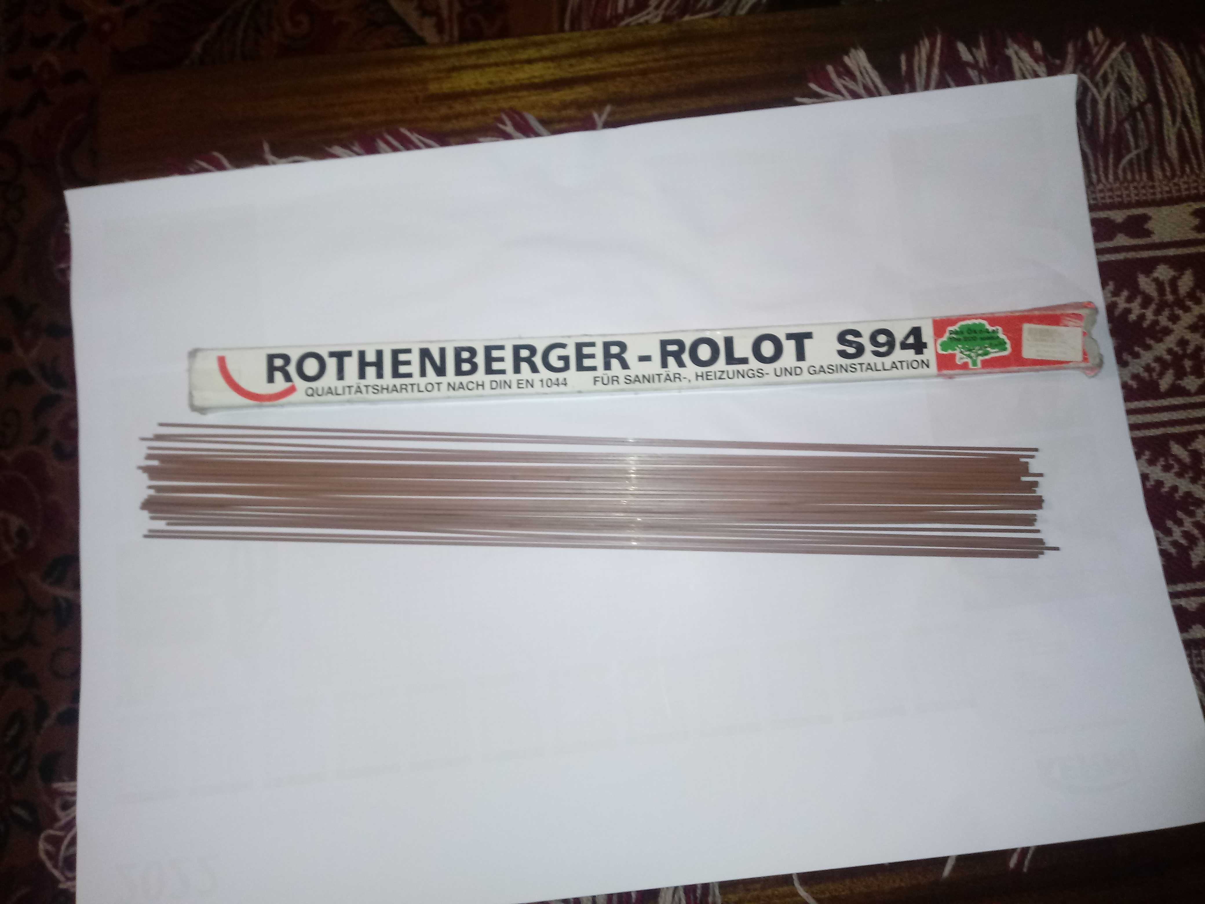 Lut twardy ROLOT S 94 (CP 203)   0,5kg  2mm x 2mm ROTHENBERGER