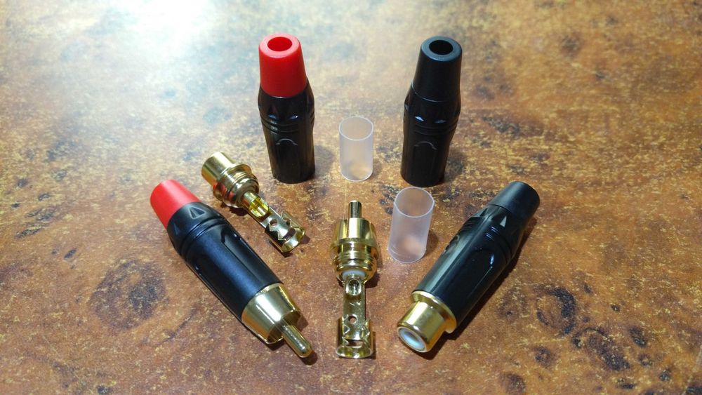 RCA прямые, угловые, штаны, феритовый фильтр TDK 7 мм, MOGAMI W2534