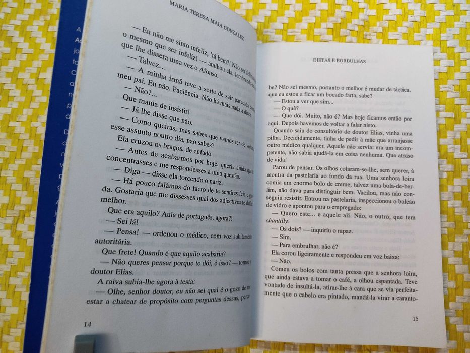 DIETAS E BORBULHAS – 
Maria Teresa Maia Gonçalves