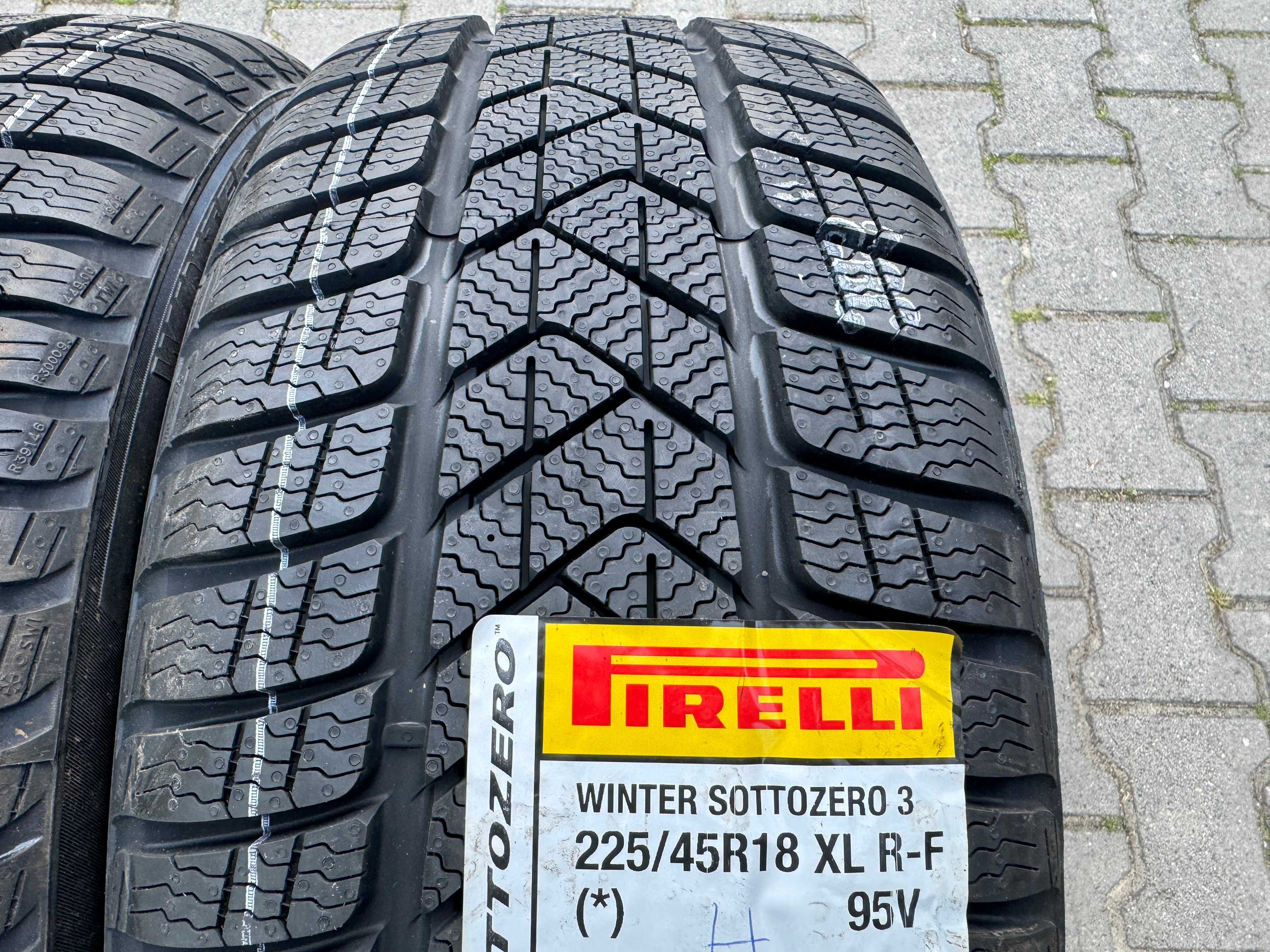 2x Nowe opony Zimowe 225/45r18 95V PIRELLI Sottozero 3 RSC BMW (2023r