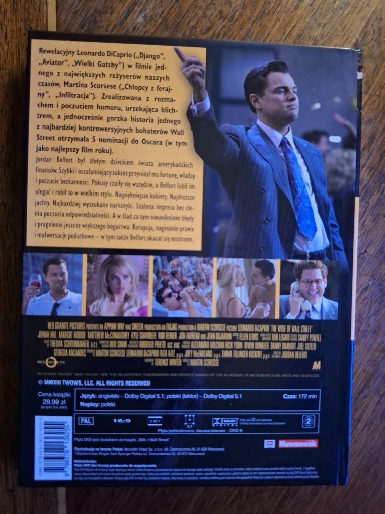 DVD booklet Wilk z Wall Street / MMXIII WOW/ Lektor PL