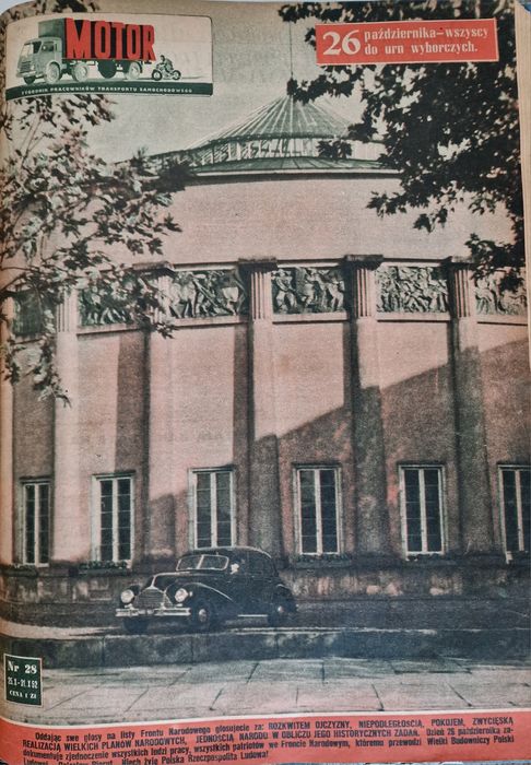 Oryginalne zdjęcie z Tygodnika Motor Borowczyk BMW 328 Wisła 1952