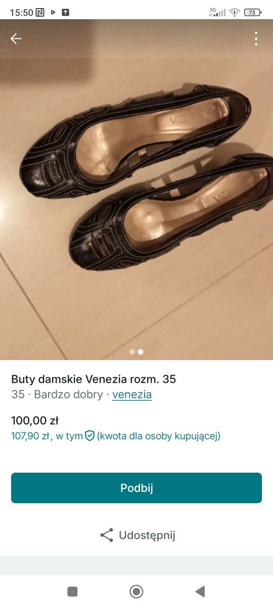 Buty Venezia rozm. 35 prawie nowe