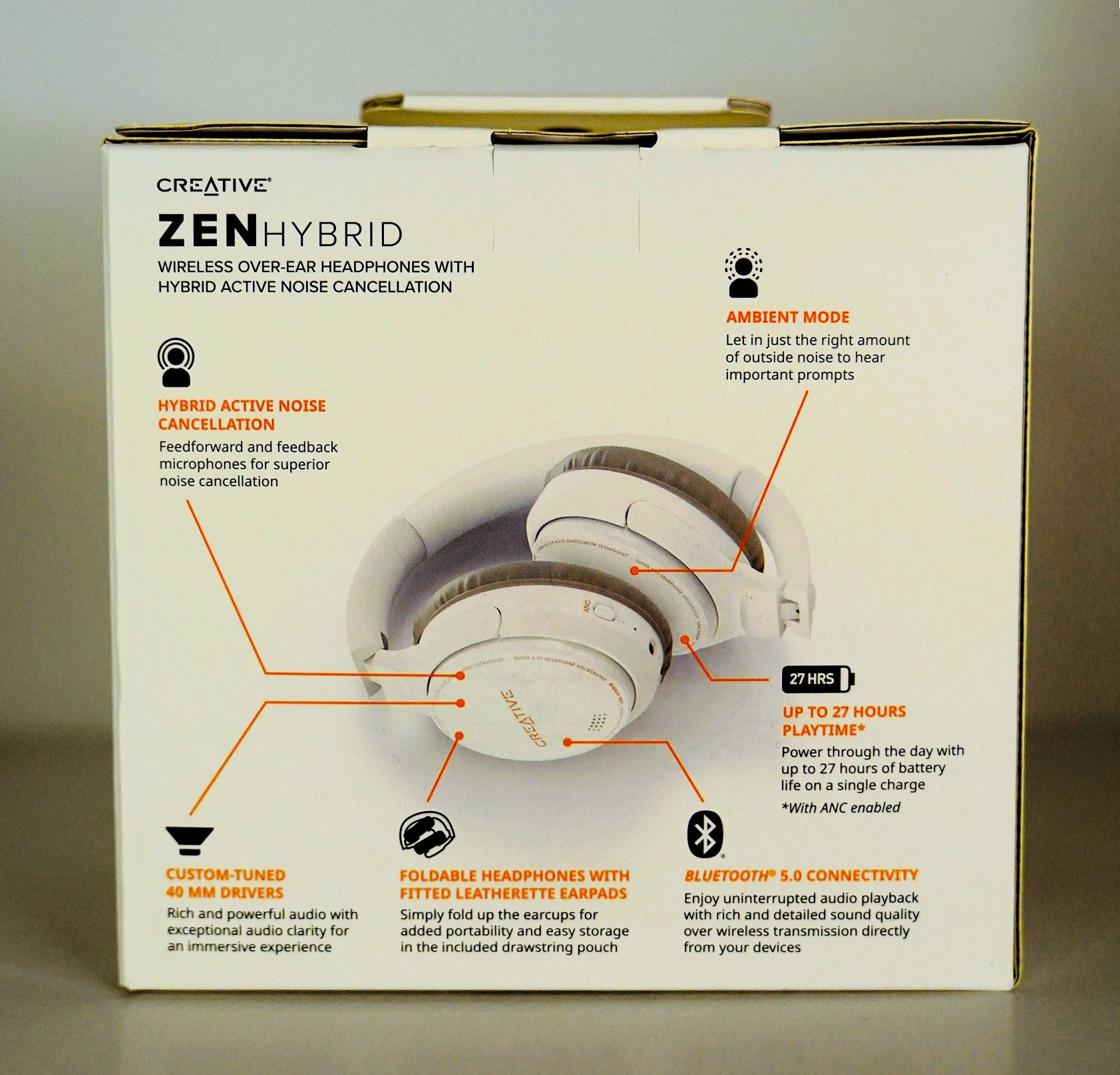 Słuchawki bezprzewodowe Creative ZEN Hybrid z ANC