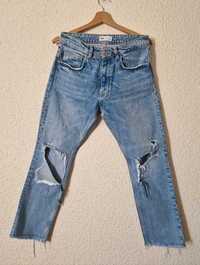 ZARA spodnie jeansy z przetarciami  S 36