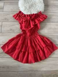 Czerwona sukienka LaLu S/M