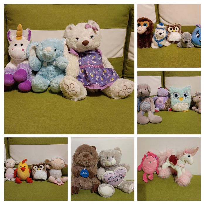 Maskotki kup 4szt a 5ta wybierz gratis foka miś małpa jednorożec bóbr