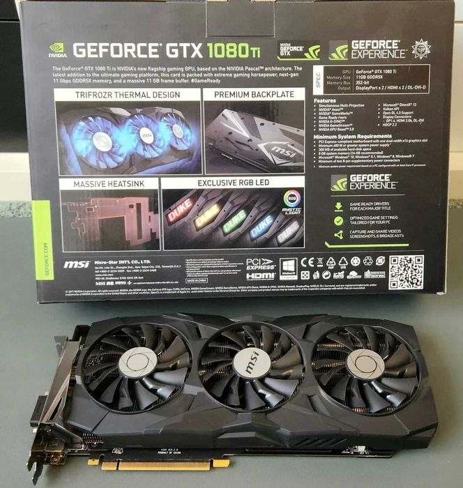 NVIDIA GeForce GTX 1080 Ti 11GB GDDR5X / Відеокарта