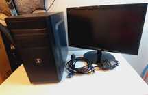 Komputer stacjonarny WIN10 IntelCore i3-4170 3.79 Ghz + monitor 22"