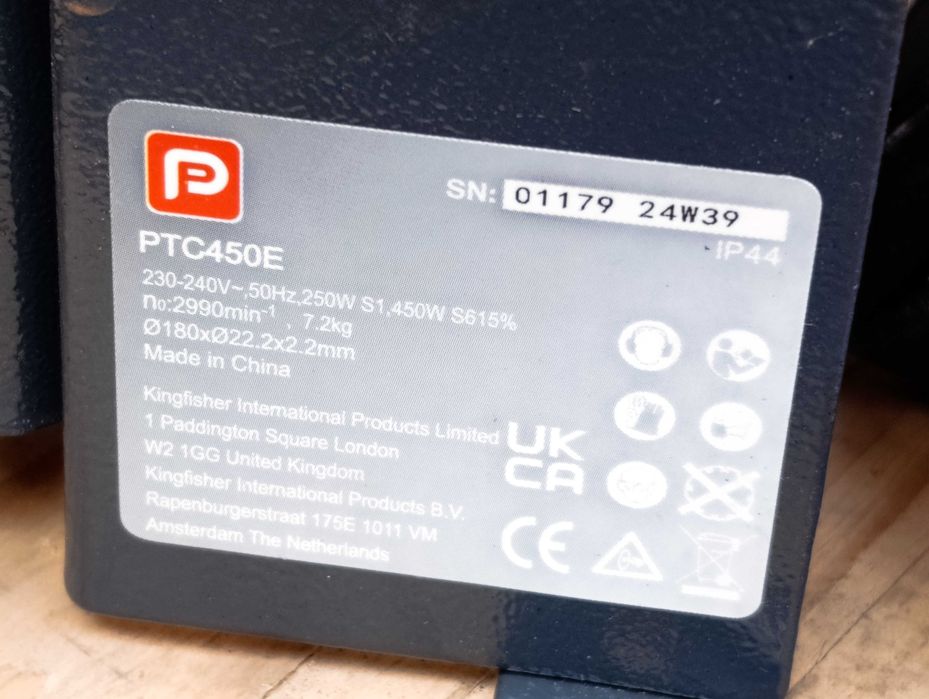 Piła do płytek przecinarka elektryczna na mokro PP PTC450E 450W 180MM
