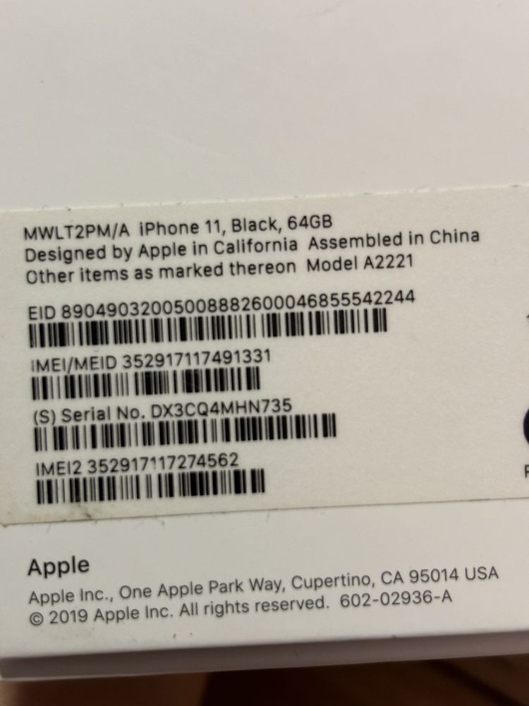 iPhone 11 64 GB, czarny