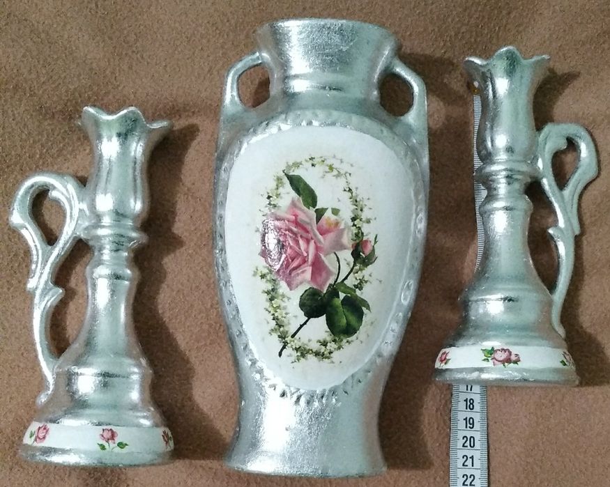 Ваза и подсвечники