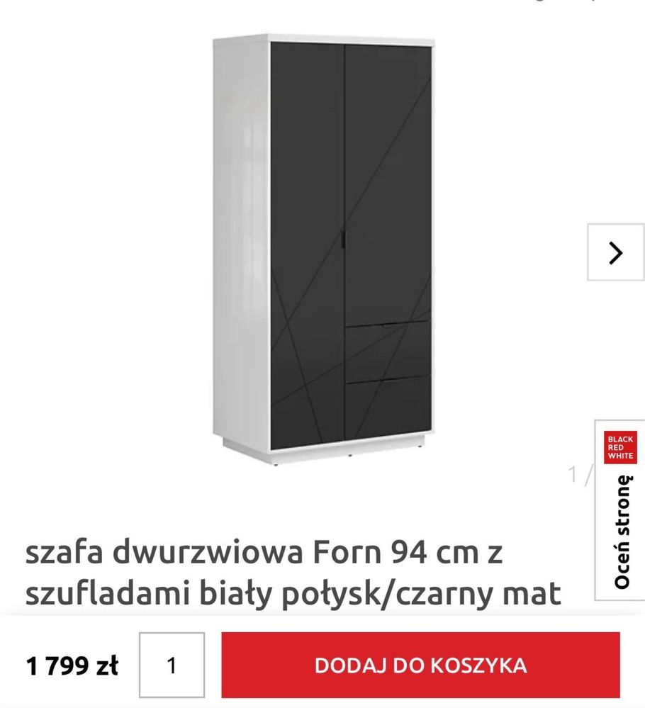 Zestaw Szafa komoda i pułka