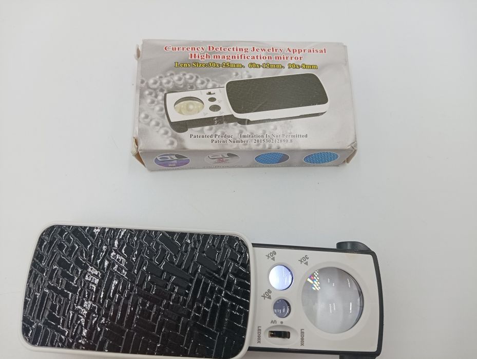 Lupa jubilerska podswietlana LED i UV