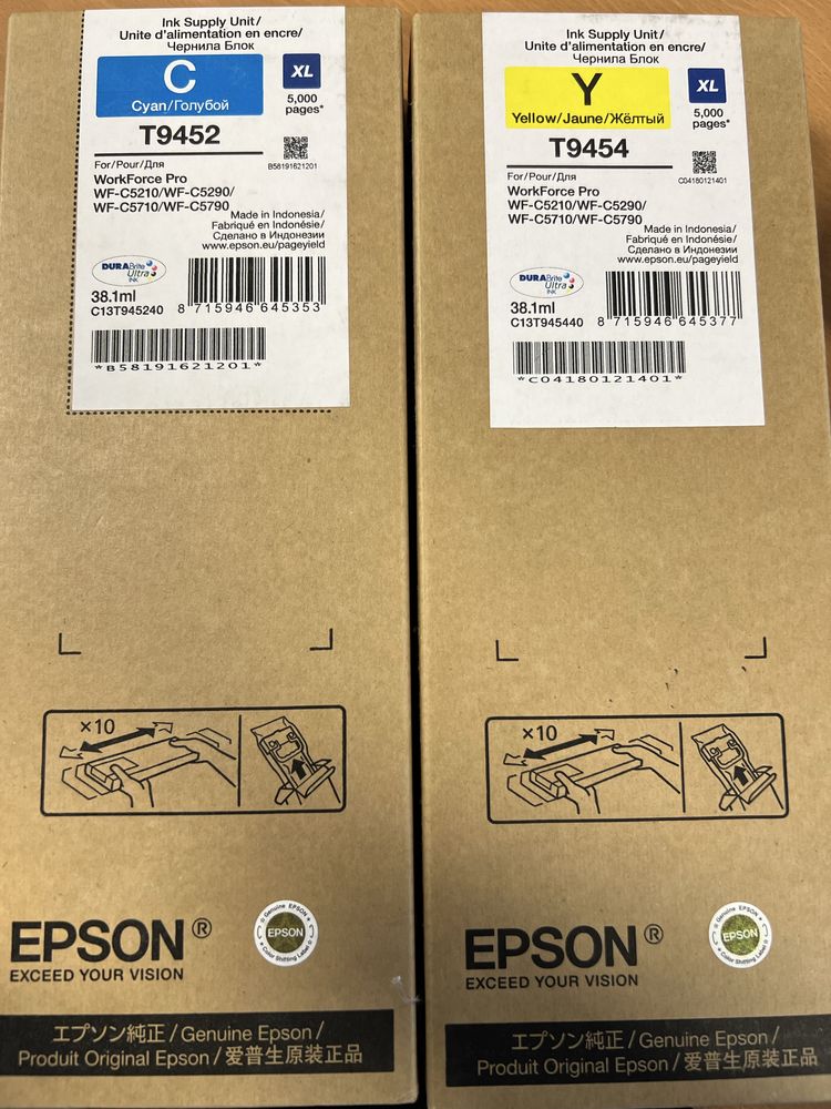 TONER Epson T9454(Y) e T9452 (C) - Original