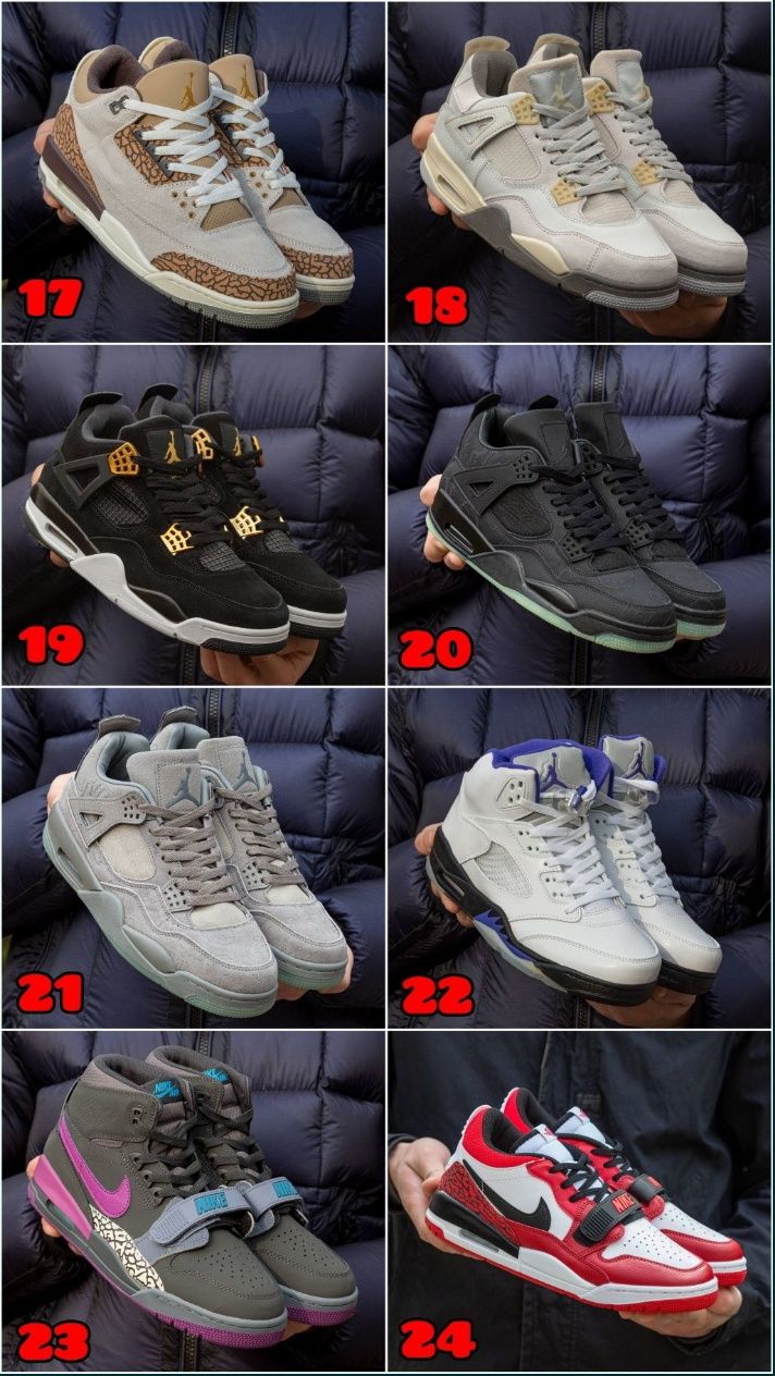 БЕЗ ПЕРЕДПЛАТИ‼️ Кросівки Nike Air Jordan 3, 4, 5, 6, 11 /Найк Джордан