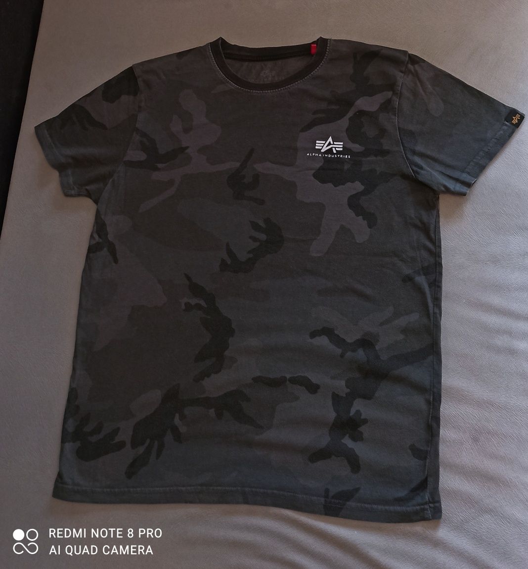 Alpha Industries, t-shirt, koszulka  moro  rozmiar  S, M