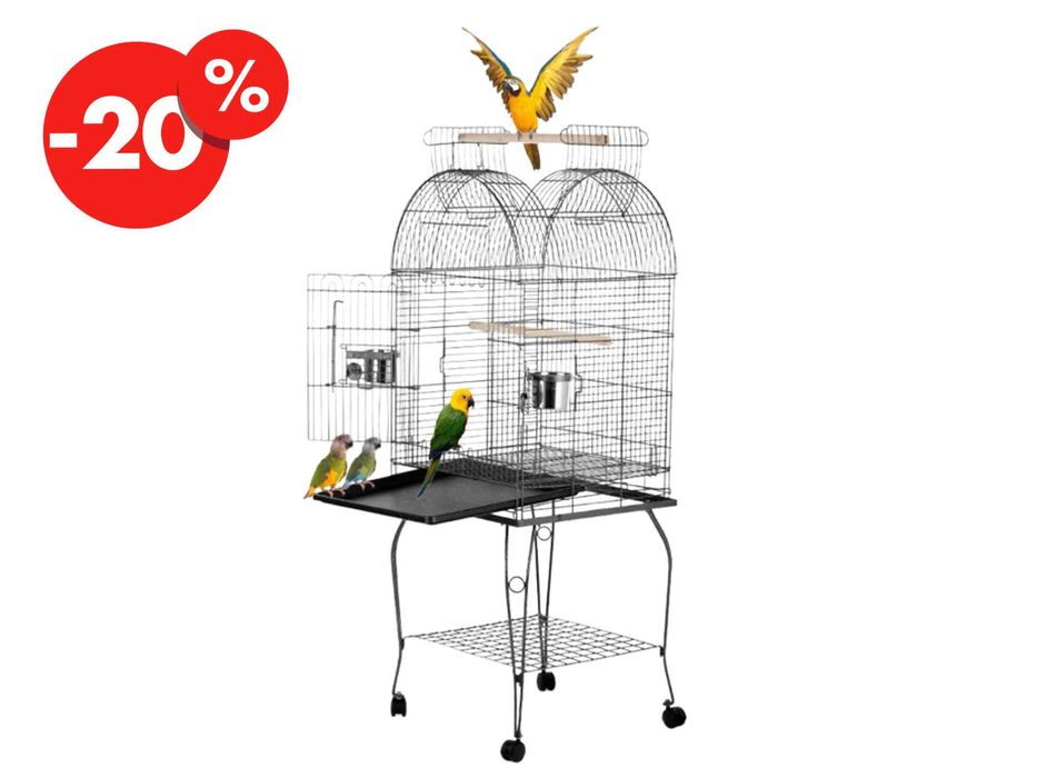 Klatka 150cm Woliera Dla Ptaków Egzotycznych Kanarków Papug - OKAZJA