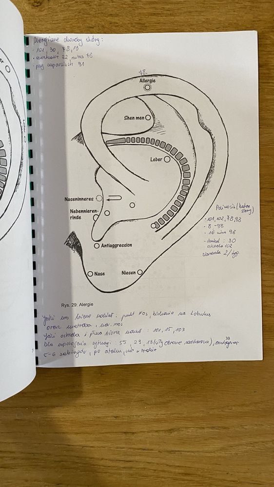 Akupunktura ucha skrypt ze szkolenia