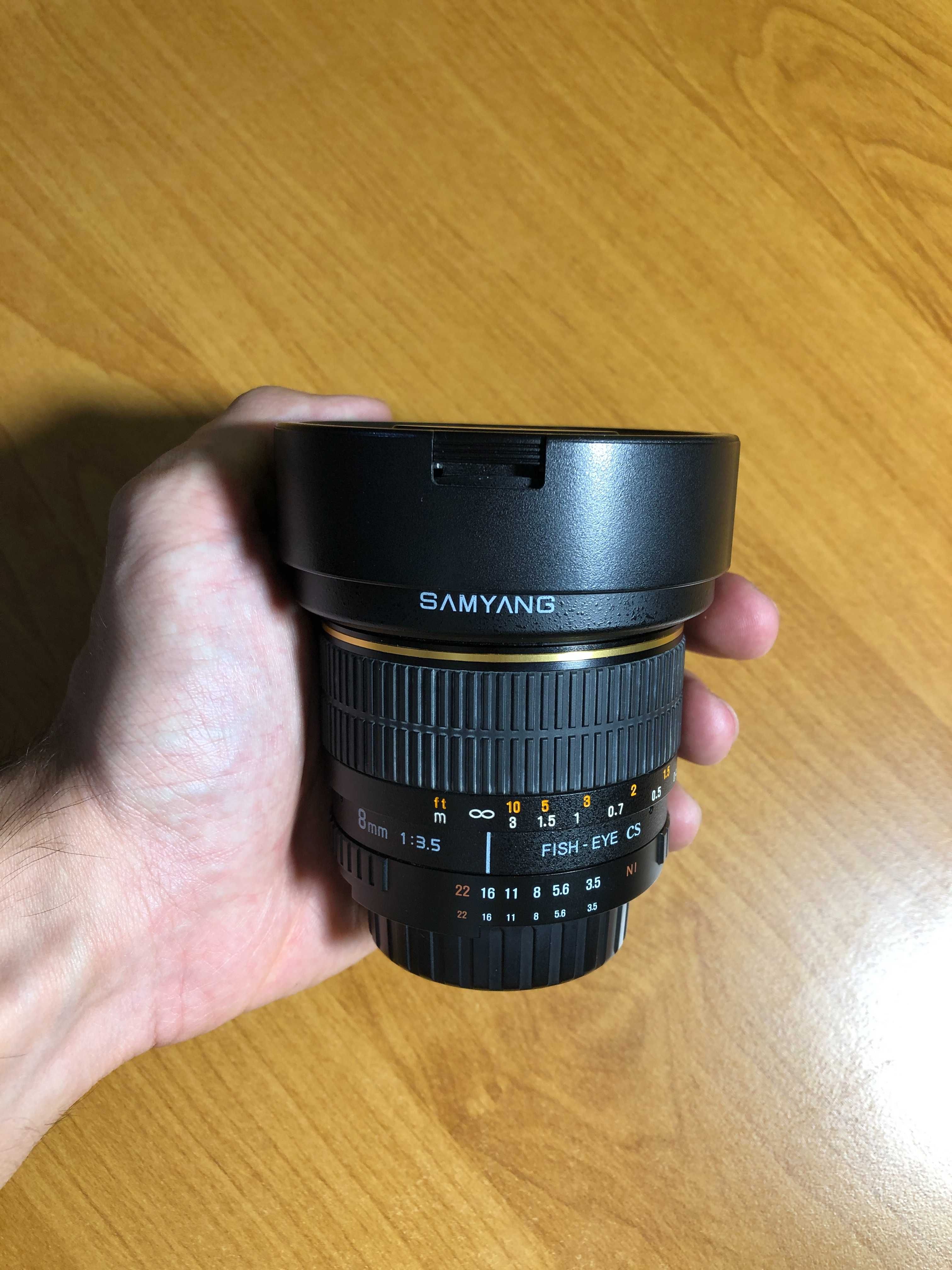 Obiektyw Samyang Fish-Eye CS 8mm 1:3.5 Rybie Oko