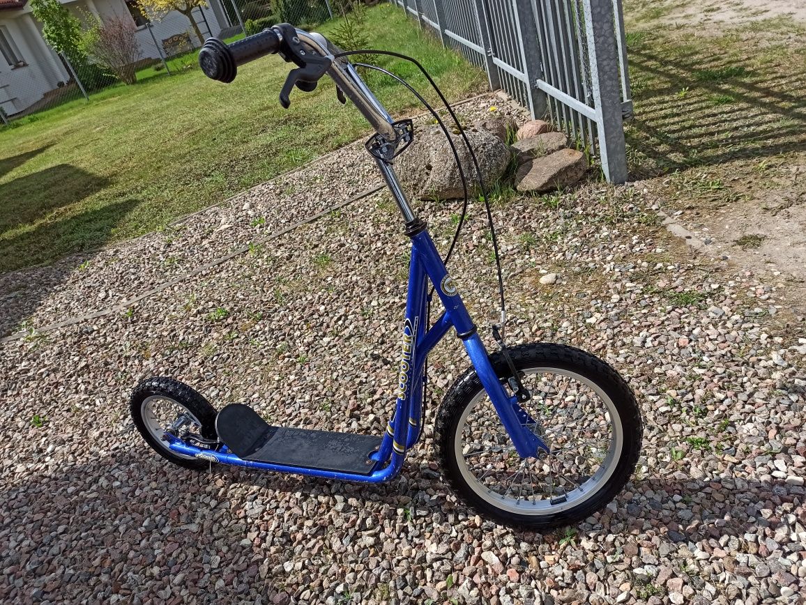 Hulajnoga SCOOTER  16" przód i 12" tył koła pompowane jak nowa, dzieci