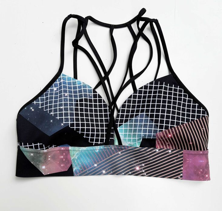 Biustonosz Sportowy Stanik Top Wzory Reebok XXL 44