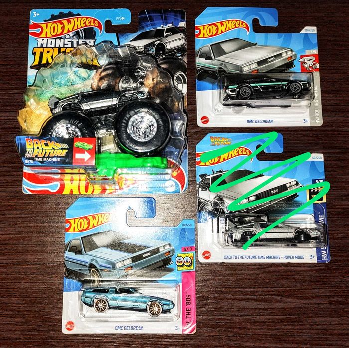 SpaceX Back to the Future Time Machine Hot Wheels колекційні моделі