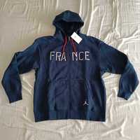 Bluza Jordan Men's France National Team Blue Full-Zip Hoodie r. L