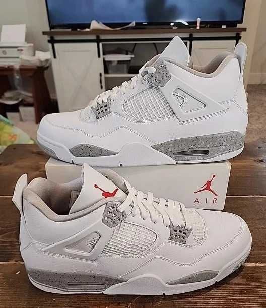 Jordan_4_Retro_White_Oreo_Biegania / Rozmiar 42