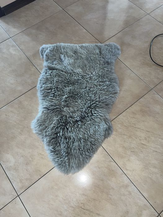 Skóra owcza naturalna w odcieniu zieleni