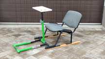 Stelaż pod kierownice simracing DIY