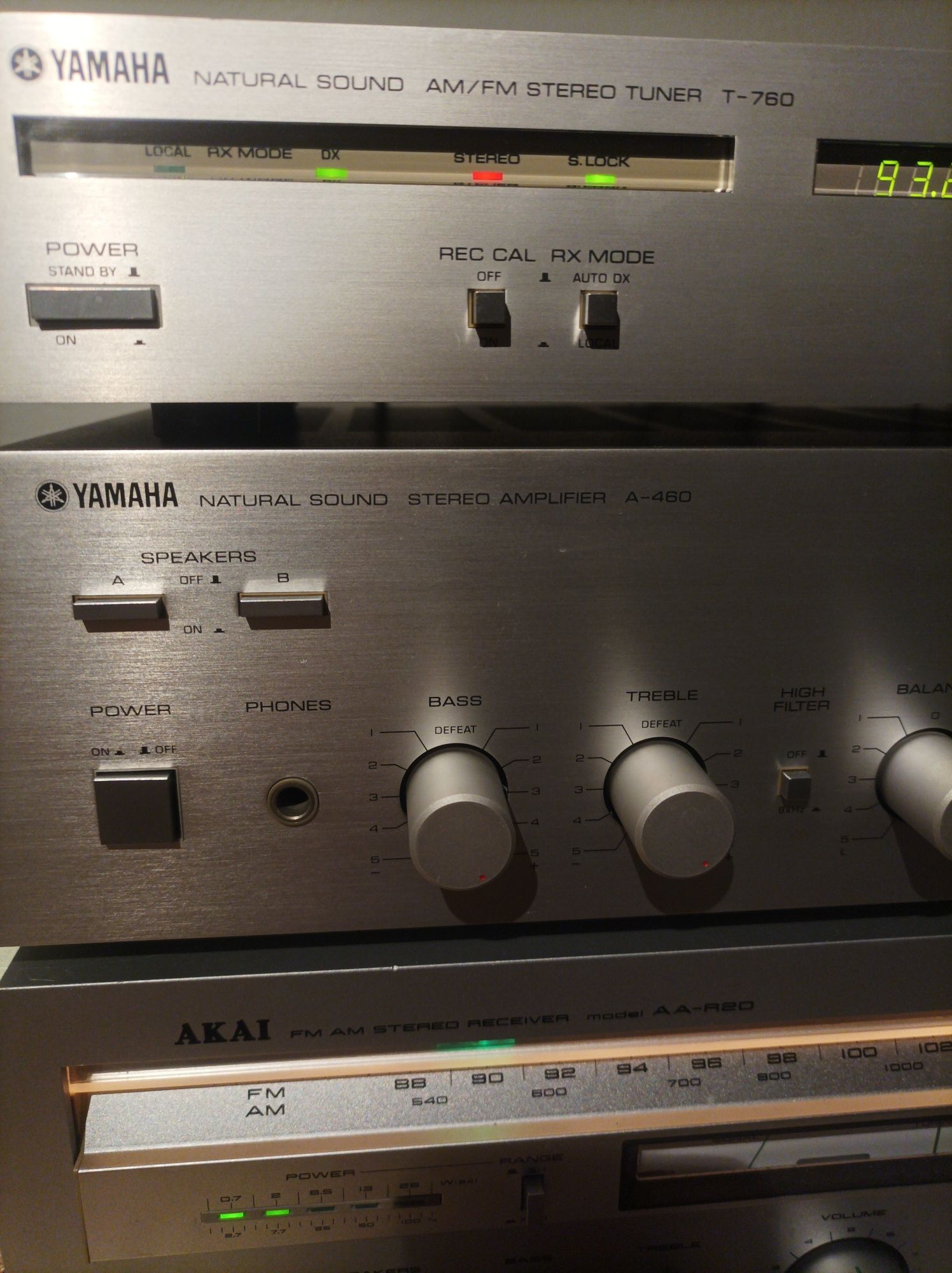 Yamaha wzmacniacz A-460 ,tuner T-760 super, kolekcjonerski, vintage su