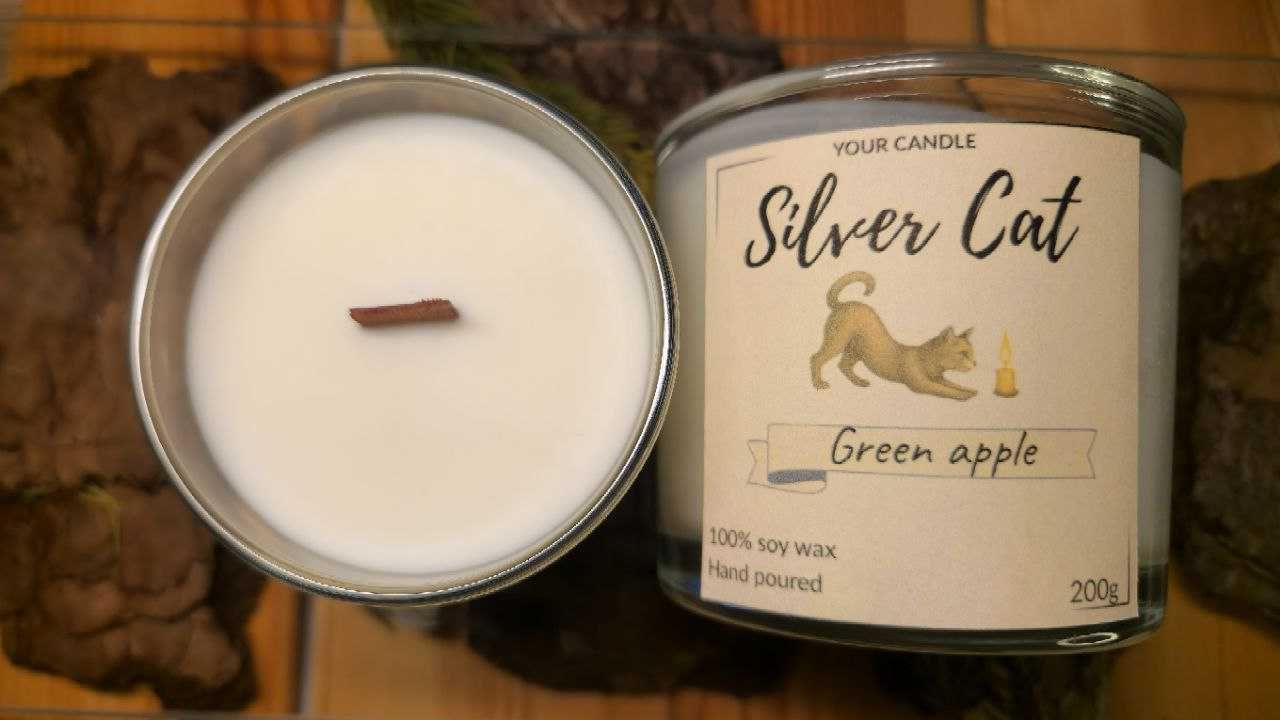 Świeca sojowa | SilverCat | Green Apple