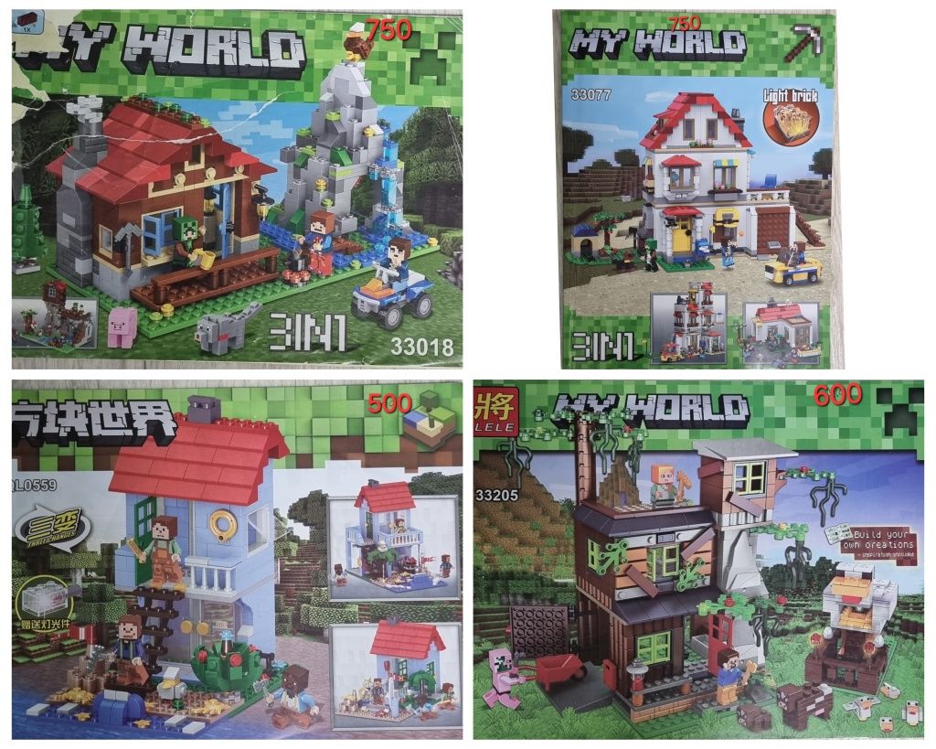 Конструктор майнкрафт minecraft my world lele bella