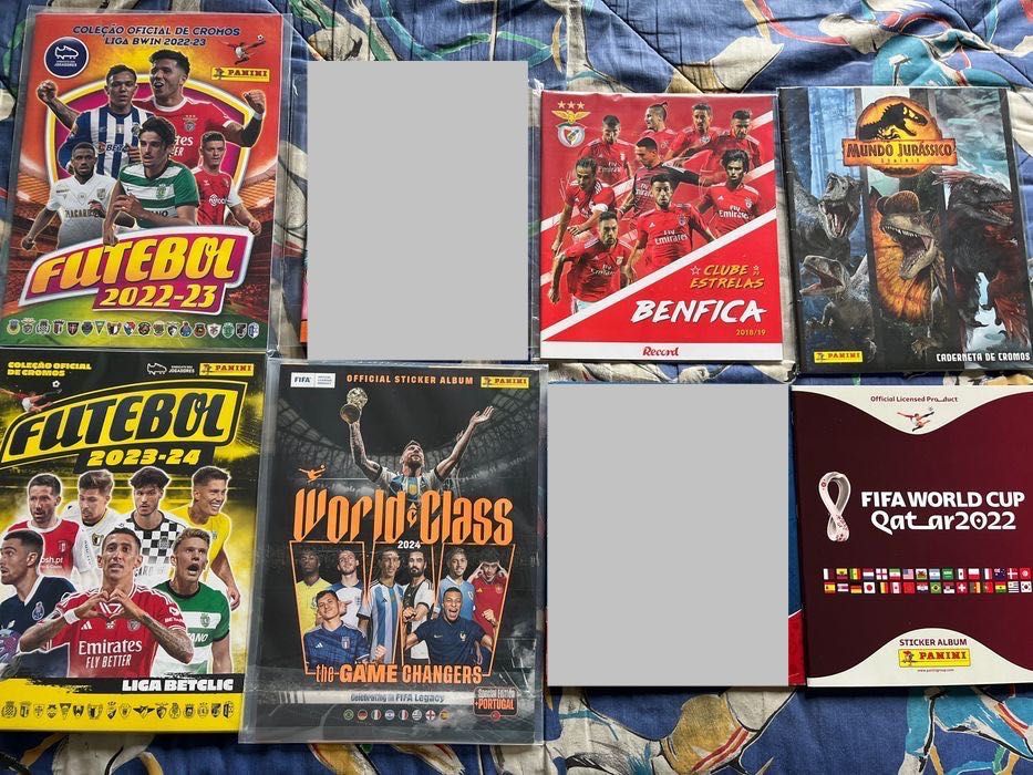 Cadernetas vazias Benfica, Jurassic world, Futebol