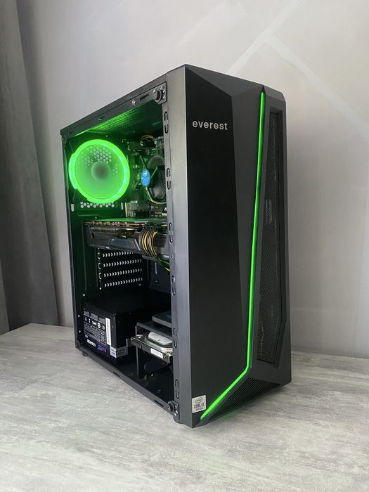 ПК i3 10100 RX Vega 56 16 ГБ ОЗУ SSD HDD Ігровий комп’ютер
