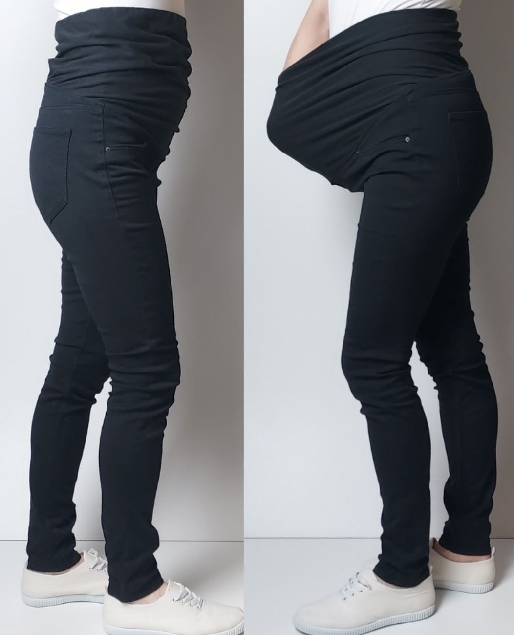 H&M MAMA_spodnie ciążowe Super Skinny_38/M L77cm