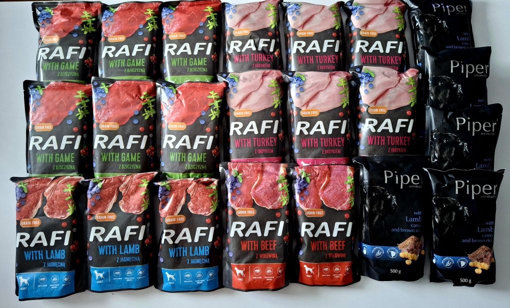 Karma dla psa w saszetkach Rafi Piper 500 g