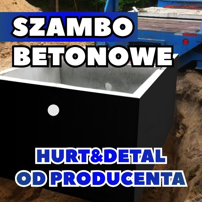 Szambo betonowe Zbiornik betonowy Deszczówka Woda Deszczowa Produkcja